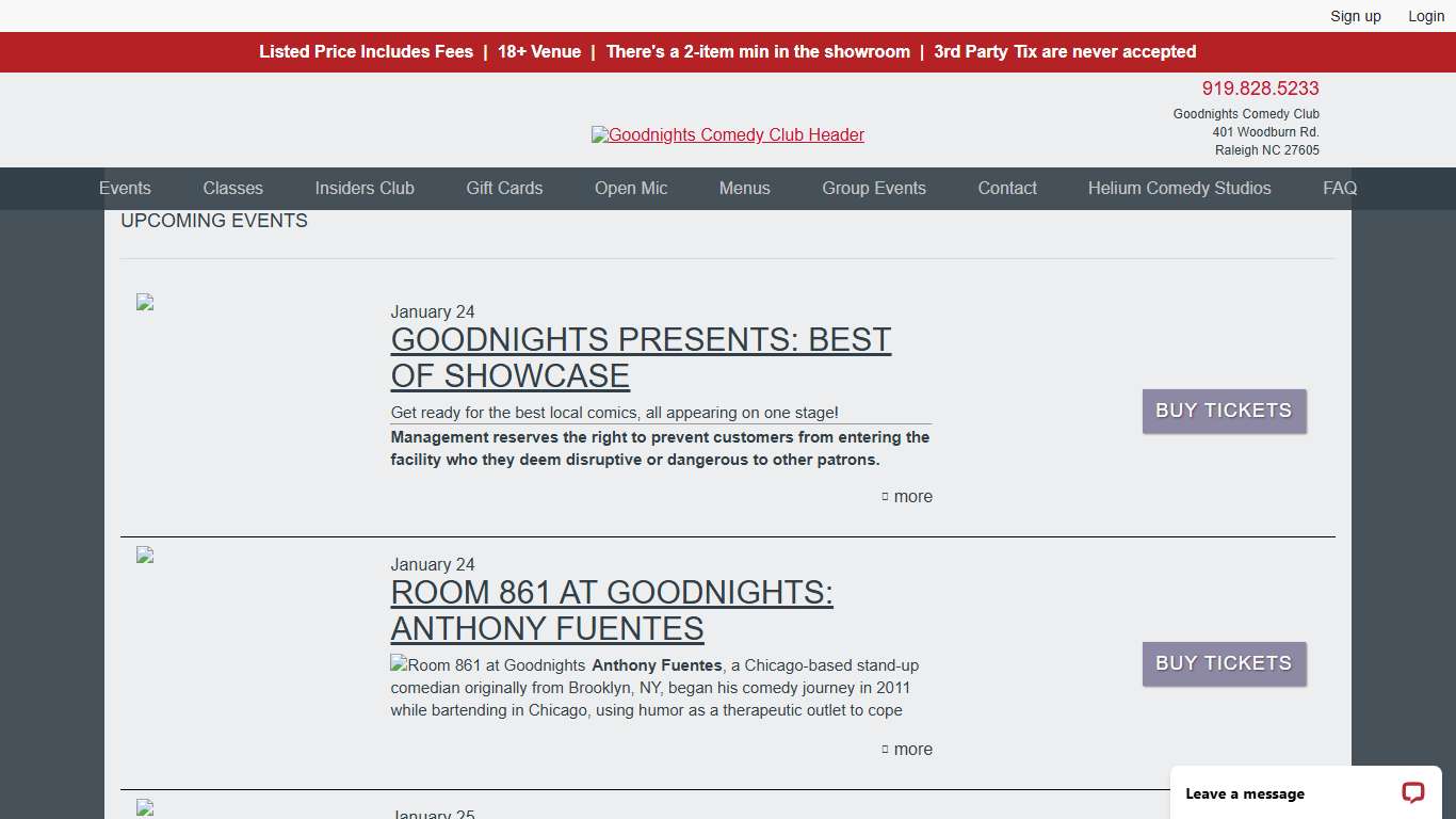 Goodnights Comedy Club